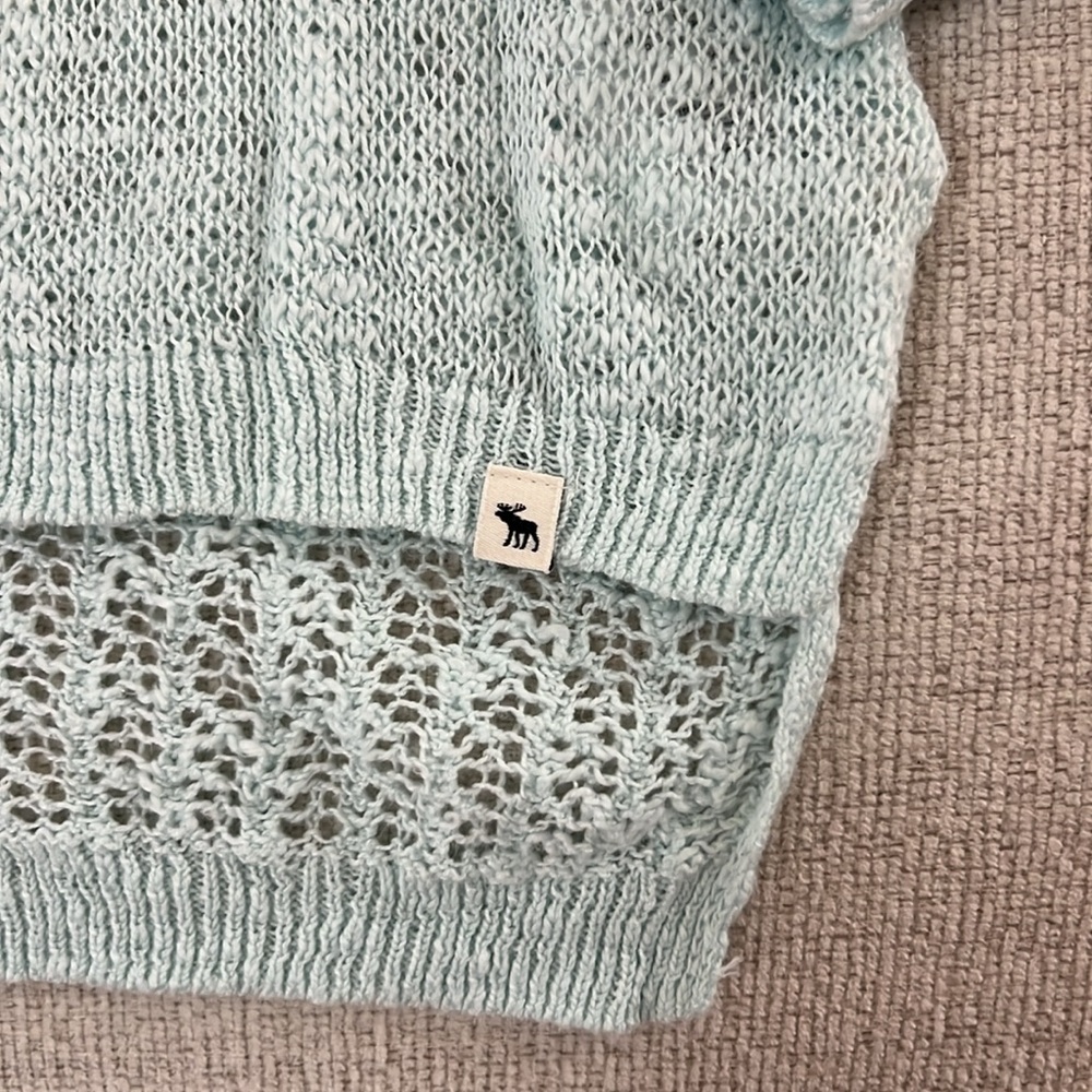 2/$15 Mint colored Abercrombie Kids Sweater in Size L. - Picture 2 of 5